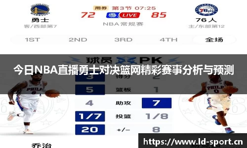 今日NBA直播勇士对决篮网精彩赛事分析与预测
